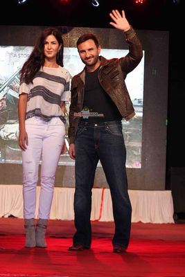 Saif Ali Khan and Katrina Kaif during the Promotion of 'Phantom'
