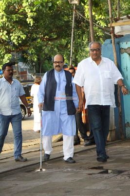 Bollywood Celebs at prayer meet of Shraddha Kapoor's maternal grand father