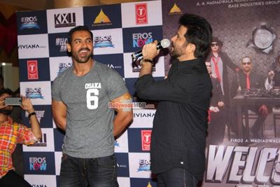 John Abraham and Anil Kapoor at Promotion of Film 'Welcome Back'