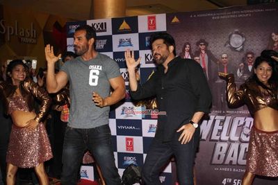 John Abraham and Anil Kapoor at Promotion of Film 'Welcome Back'