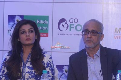 Raveena Tandon at the launch of A Birth Defect Awareness Campaign by Spina Bifida Foundation and Meyer