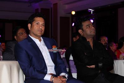 Sachin Tendulkar and A. R. Rahman at the felicitation of mothers for their sacrifice by Naturals Beauty and Salon