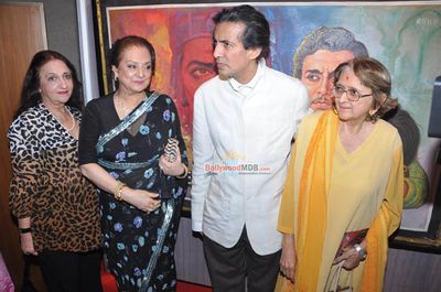 Saira Banu at the inauguration of The Two Thespians - Dilip Kumar & Marlon Brando artwork