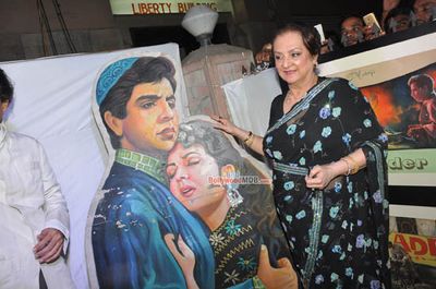 Saira Banu at the inauguration of The Two Thespians - Dilip Kumar & Marlon Brando artwork