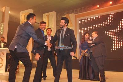 Sunny Leone, Anil Kapoor, Raveena Tandon, Vidyut Jamwal at the India Bullion and Jewellery Awards 2015
