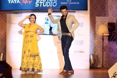 Madhuri Dixit Nene at the launch of Tata Sky Dance Studio Powered By Dance With Madhuri