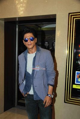 Shah Rukh Khan, Kajol and Rohit Shetty during the Sneak Preview of film 'Dilwale'