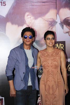 Shah Rukh Khan, Kajol and Rohit Shetty during the Sneak Preview of film 'Dilwale'