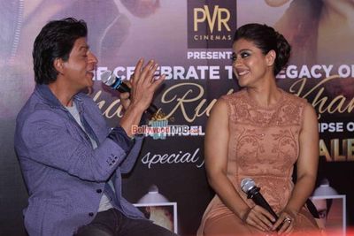 Shah Rukh Khan, Kajol and Rohit Shetty during the Sneak Preview of film 'Dilwale'