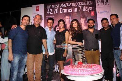 Stars during the success party of film 'Hate Story 3'