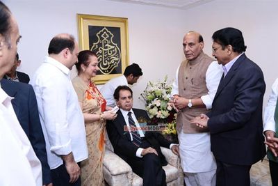 Union Home Minster, Rajnath Singh presented the 'Padma Vibhushan' Award to Dilip Kumar