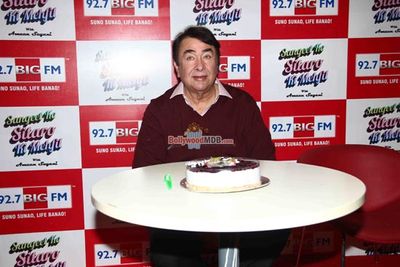 Randhir Kapoor's birthday celebrations at BIG FM 92.7 Studios in Mumbai