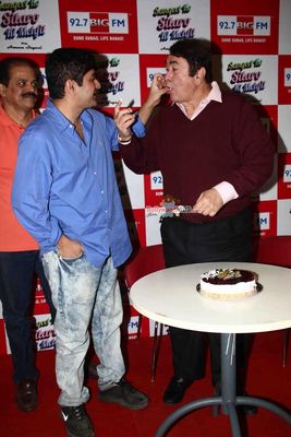 Randhir Kapoor's birthday celebrations at BIG FM 92.7 Studios in Mumbai