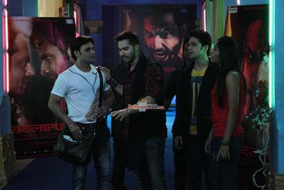 Varun Dhawan promotes film 'Badlapur' on TV Series CID sets