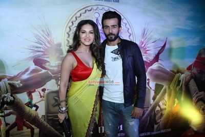 Sunny Leone, Mohit Ahlawat, Jay Bhanushali, Ahmed Khan at the trailer launch of 'Ek Paheli Leela'