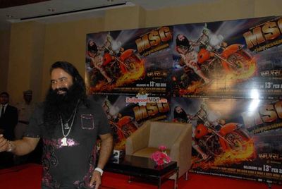 Gurmeet Ram Rahim Singh promotes film 'MSG: The Messenger of God'