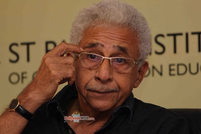 Naseeruddin Shah and Subhash Ghai at the launch of Spice institute's new facility