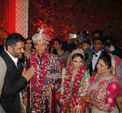 Bollywood Celebs snapped at producer Krishna Choudhary's daughter's wedding