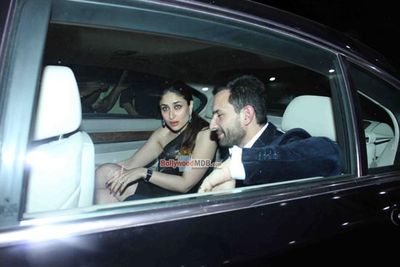 Kareena Kapoor, Saif Ali Khan, Karisma Kapoor, Rishi Kapoor, Neetu Kapoor at Randhir Kapoor's 68th birthday celebrations