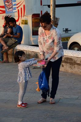 Neelam spotted with her daughter Ahana Soni