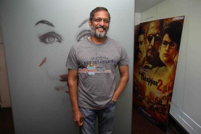 Nana Patekar with son Malhar Patekar at film 'Ab Tak Chappan 2' Media Interactions