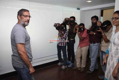 Nana Patekar with son Malhar Patekar at film 'Ab Tak Chappan 2' Media Interactions