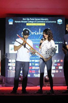 Anushka Sharma and Neil Bhoopalam promote film 'NH10' at NM College Annual Festival