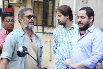 Nana Patekar and son Malhar Patekar riding motorcycle for the promotions of 'Ab Tak Chhappan 2'