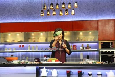 Farah Khan at the Launch of Color TV New Cookery Show
