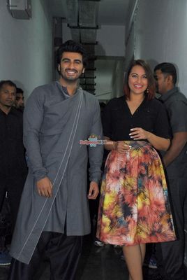 Arjun Kapoor and Sonakshi Sinha at the promotion of film 'Tevar'