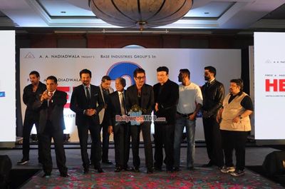 John Abraham, Abhishek Bachchan, Paresh Rawal, Suniel Shetty at 'Hera Pheri 3' launch