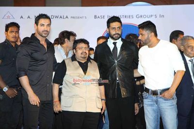 John Abraham, Abhishek Bachchan, Paresh Rawal, Suniel Shetty at 'Hera Pheri 3' launch