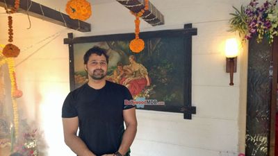 Bollywood Celebs at Bappi Lahiri's Saraswati Puja at his residence