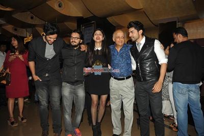 Bolly Celebs with star cast of film 'Khamoshiyan' at special screening