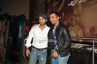 Bolly Celebs with star cast of film 'Khamoshiyan' at special screening