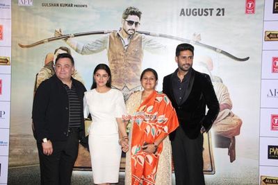 Abhishek Bachchan, Rishi Kapoor, Asin Thottumkal, Supriya Pathak At Trailer Launch Of Film 'All Is Well'
