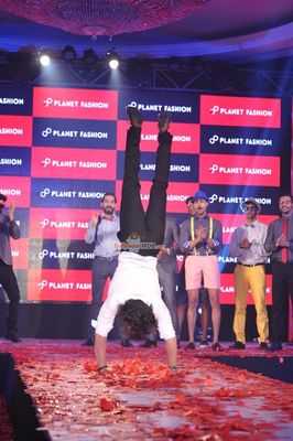 Brand Ambassador Tiger Shroff at the launch of Planet Fashion's new brand identity