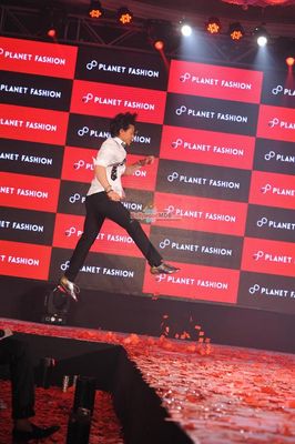 Brand Ambassador Tiger Shroff at the launch of Planet Fashion's new brand identity