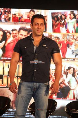 Salman Khan with music director Pritam and singer Mika Singh launches Eid Special song of film 'Bajrangi Bhaijaan'
