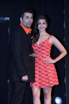 Alia Bhatt and Karan Johar at the Launch of Colors Infinity Channel