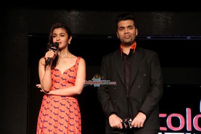 Alia Bhatt and Karan Johar at the Launch of Colors Infinity Channel