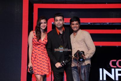 Alia Bhatt and Karan Johar at the Launch of Colors Infinity Channel