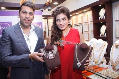Raveena Tandon at the Re-launch of E-commerce Website of P.N. Gadgil Jewellers Pvt. Ltd.