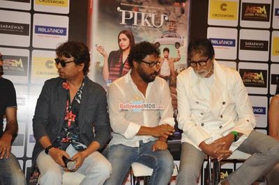 Amitabh Bachchan, Irrfan Khan, Shoojit Sircar at film 'Piku' DVD launch