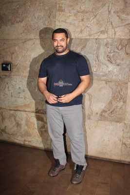 Aamir Khan along with his Daughter Ira Khan during the Special Screening of 'Bajrangi Bhaijaan'