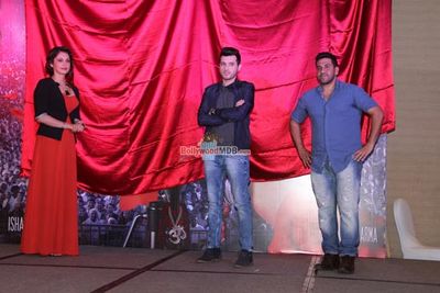 Isha Koppikar, Divyendu Sharma at Poster Launch of Film 'Assi Nabbe Poore Sau'