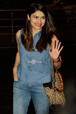 Actress Prachi Desai spotted at Mumbai International Airport