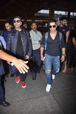 Bolly Celebs snapped on arrival from Dubai's Arab Indo Bollywood Awards
