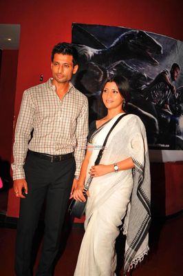 Indraneil Sengupta and Konkona Sen Sharma at Promotions of Bengali film 'Shajarur Kanta'