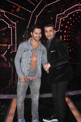 Varun Dhawan, Malaika Arora Khan, Karan Johar, Remo D'Souza at film 'ABCD 2' Promotions